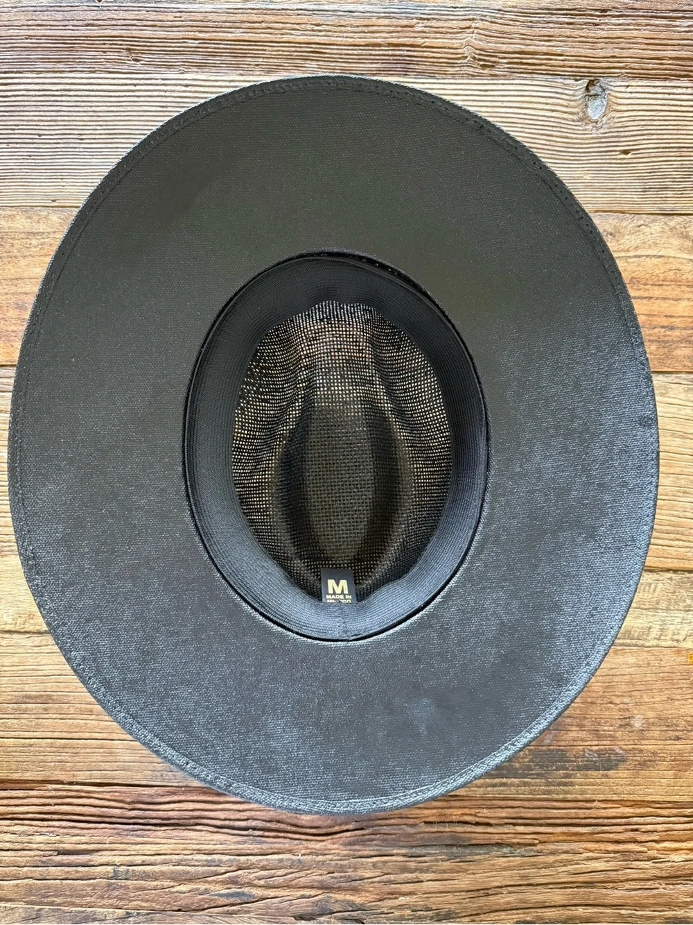 Brand New Explorer Black Canvas Fedora with Tan Band